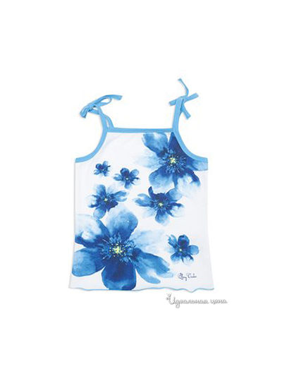 Топ PlayToday, цвет белый, голубой, синий