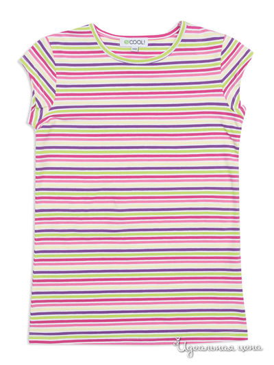 Футболка S’COOL!, цвет белая, розовая, голубая, желтая, салатовая