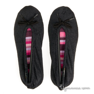 Балеринки Isotoner, цвет цвет черный