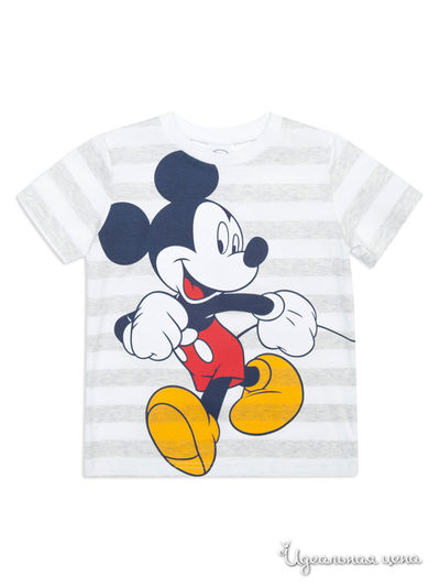 Футболка PlayToday, цвет белый, серый