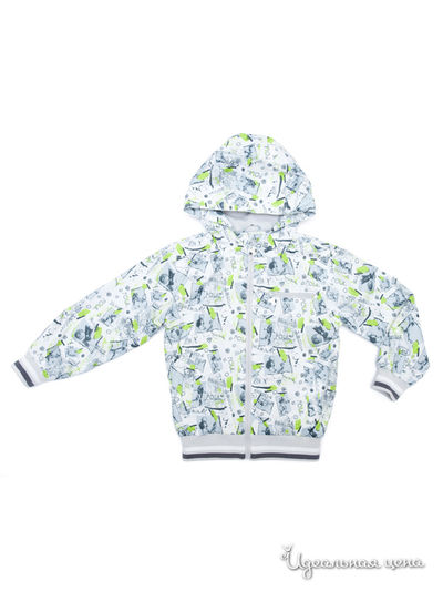 Куртка PlayToday, цвет серый, белый, салатовый