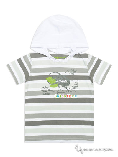 Лонгслив PlayToday, цвет белый, хаки