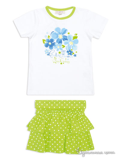 Комплект PlayToday, цвет белый, салатовый