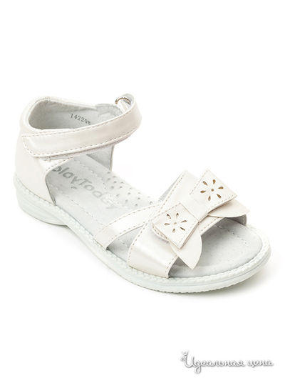 Сандалии PLAYTODAY для девочки, цвет белый PlayToday, цвет Белый