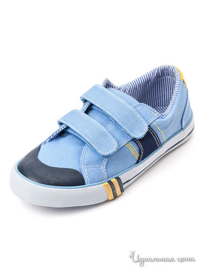 Полуботинки S’COOL!, цвет синий, голубой, желтый