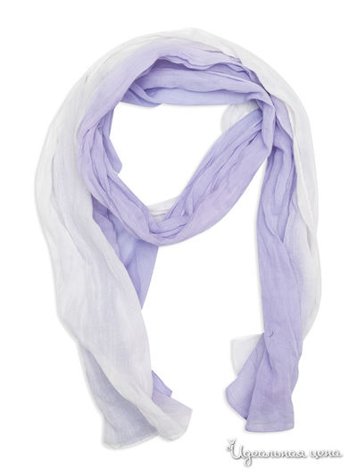 Шарф S’COOL!, цвет белый, фиолетовый
