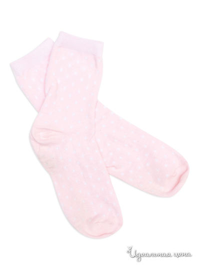 Носки S’COOL!, цвет белые, розовые