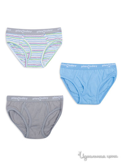 Трусы PLAYTODAY для мальчика, цвет голубой, серый PlayToday, цвет голубой, серый