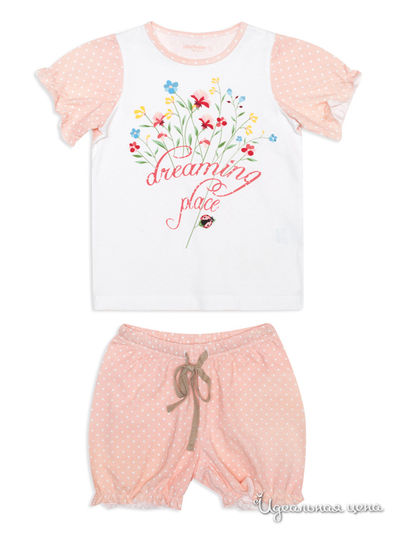 Пижама PlayToday, цвет белый, розовый