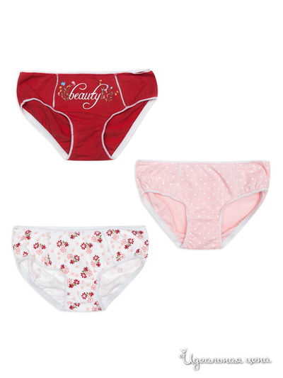 Трусы PlayToday, цвет белый, розовый