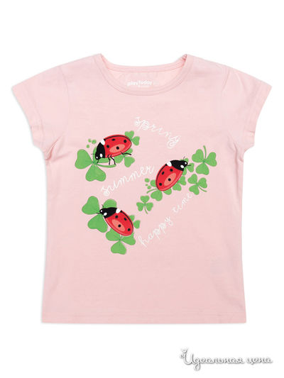 Футболка PLAYTODAY для девочки, цвет розовый PlayToday, цвет розовый