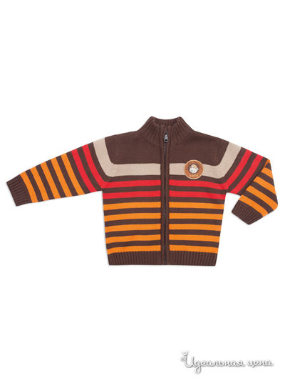 Кардиган PlayToday, цвет коричневый, красный, оранжевый, бежевый
