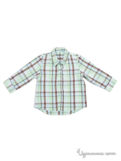 Сорочка PlayToday, цвет коричневый, зеленый, голубой, белый