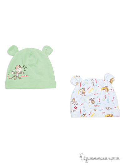 Шапка PLAYTODAY для мальчика, цвет зеленый, белый PlayToday, цвет зеленый, белый