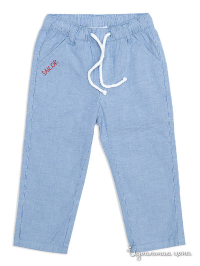 Брюки PLAYTODAY для мальчика, цвет голубой, белый PlayToday, цвет голубой, белый
