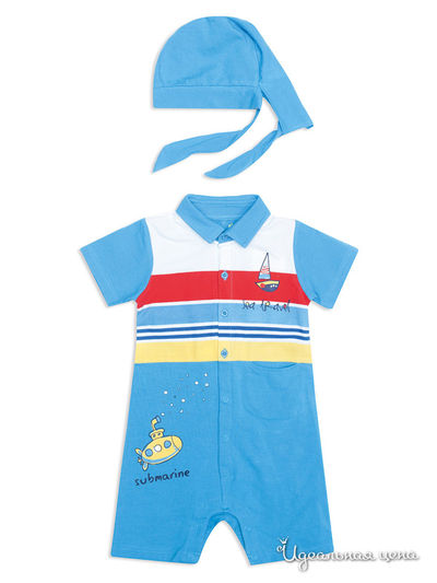 Комплект PLAYTODAY для мальчика, цвет голубой, белый, красный, синий, желтый PlayToday, цвет голубой, белый, красный, синий, желтый