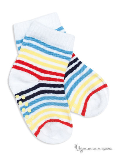 Носки PlayToday, цвет белый, голубой, желтый, красный, синий