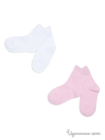 Носки PlayToday, цвет розовые, белые