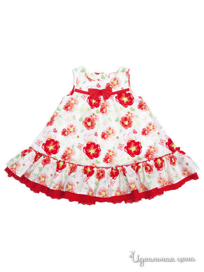 Сарафан PLAYTODAY для девочки, цвет красный, белый, розовый, желтый, салатовый, зеленый PlayToday, цвет красный, белый, розовый, желтый, салатовый, зеленый