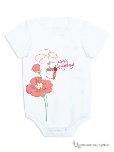 Боди PlayToday, цвет белый, розовый