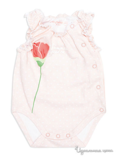 Боди PlayToday, цвет белый, розовый