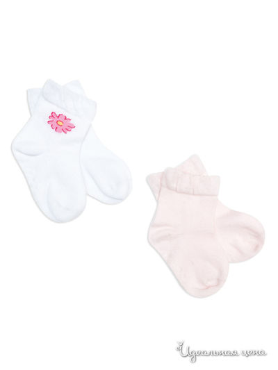 Носки PlayToday, цвет белые, розовые