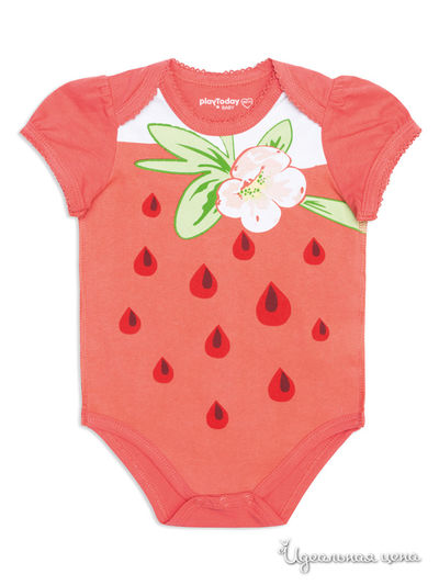 Боди PLAYTODAY для девочки, цвет красный PlayToday, цвет Красный