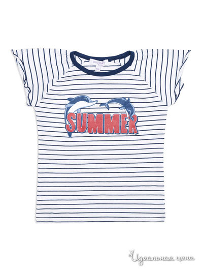 Футболка PlayToday, цвет белый, синий