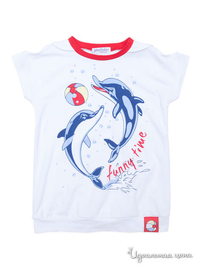 Футболка PlayToday, цвет белый
