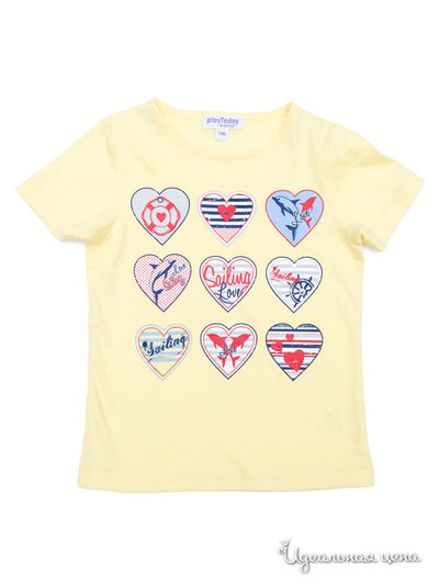 Футболка PLAYTODAY для девочки, цвет желтый PlayToday, цвет Желтый