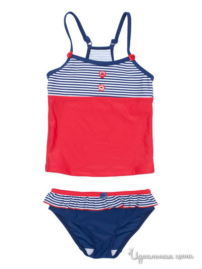 Купальник PlayToday, цвет красный, синий, белый