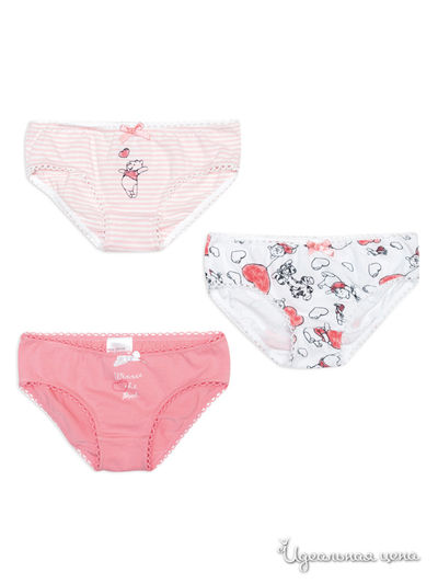 Трусы PLAYTODAY для девочки, цвет малиновый, розовый, белый PlayToday, цвет малиновый, розовый, белый