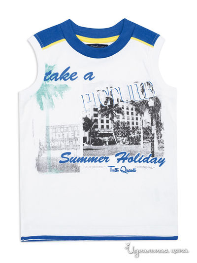 Майка Tutti Quanti, цвет синий, белый