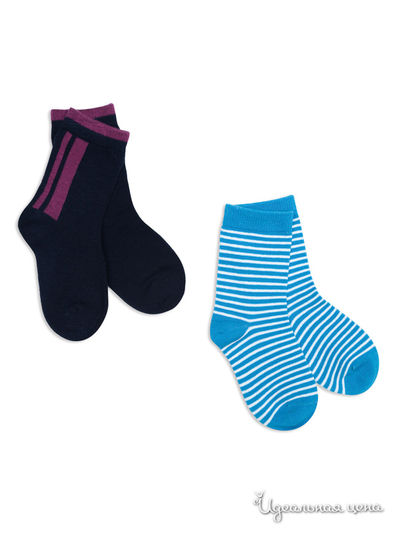 Носки Tutti Quanti, цвет белые и голубые, синие и фиолетовые