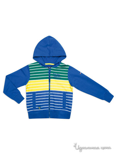 Толстовка Tutti Quanti, цвет синий, зеленый, желтый, белый