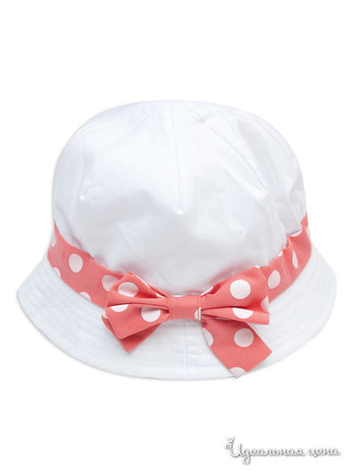 Панама TUTTI QUANTI для девочки, цвет белый, розовый Tutti Quanti, цвет белый, розовый
