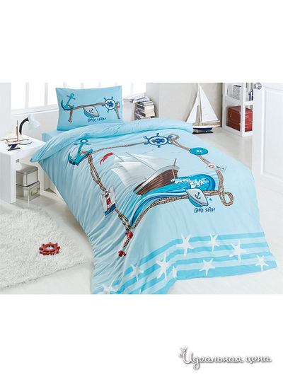 Комплект постельного белья 1,5 спальный Issimo, цвет голубой