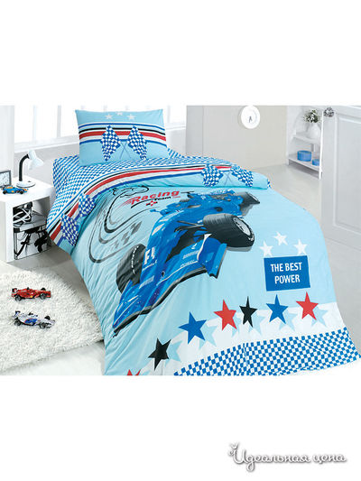 Комплект постельного белья 1,5 спальный Issimo, цвет синий