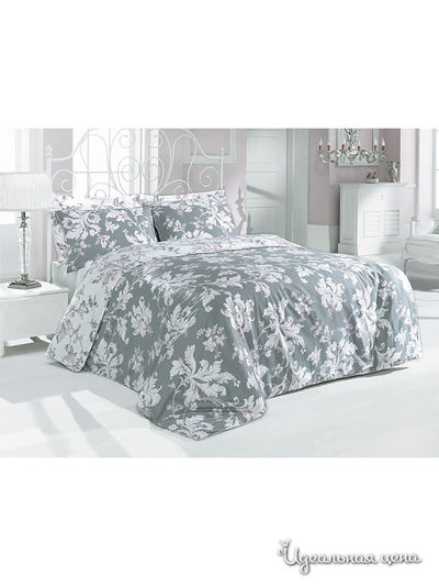 Комплект постельного белья Евро Issimo, цвет серый