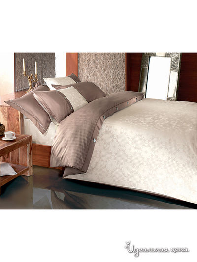 Комплект постельного белья Евро Issimo, цвет коричневый