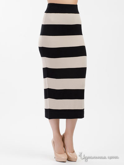 Юбка Kontatto, цвет черный, бежевый