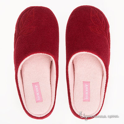 Шлепанцы Isotoner, цвет цвет бордовый