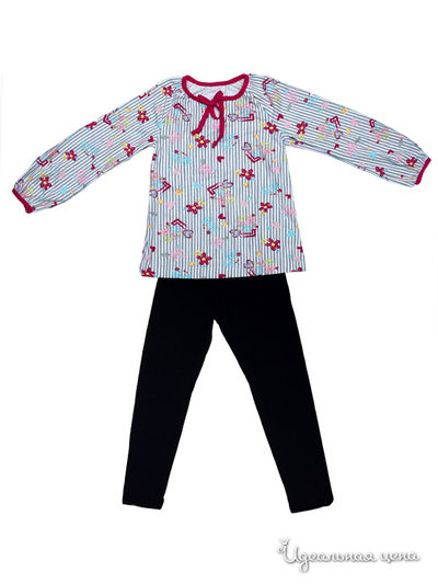 Комплект Никамода, цвет туника набивка+лосины т.синие