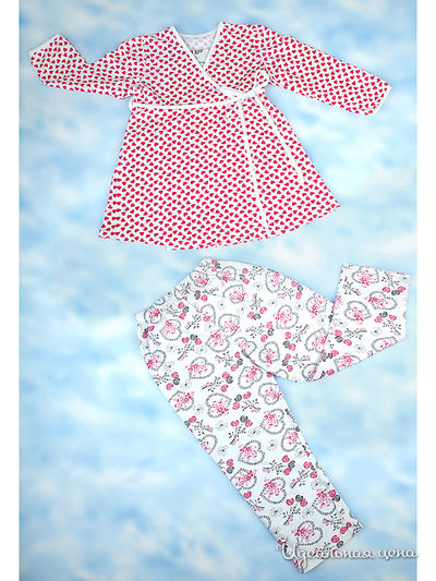 Пижама Никамода, цвет бело-розовый