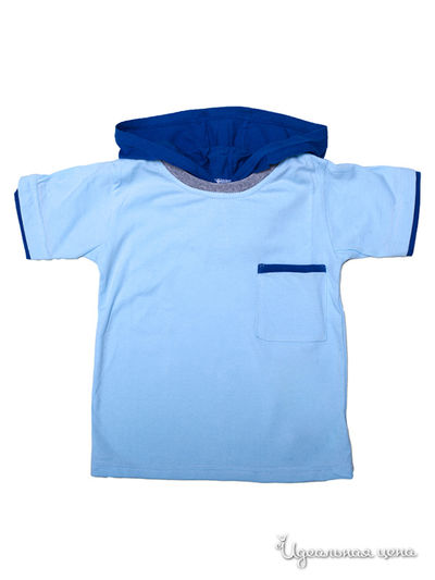 Футболка Никамода, цвет голубой кап синий