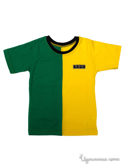 Футболка Никамода, цвет зелено-желтый