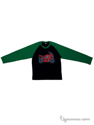 Футболка Никамода, цвет черно-зелен мот крас