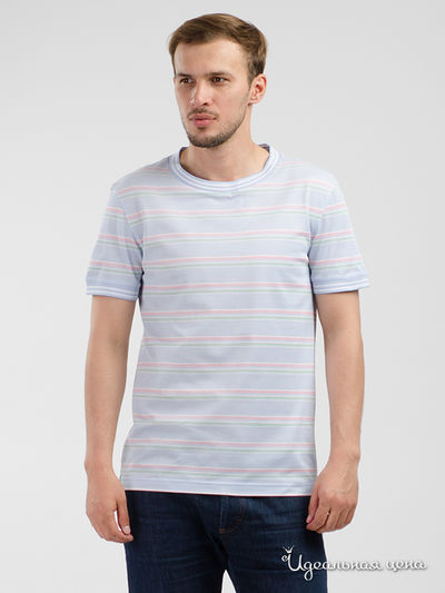 Футболка Lario Covaldi, цвет голубой, розовый