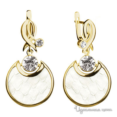 Серьги Bon Vie, цвет белый