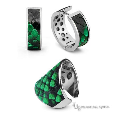 Комплект Bon Vie, цвет изумрудный